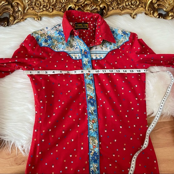 Tem Tex Vintage Floral Top - Picture 9 of 10
